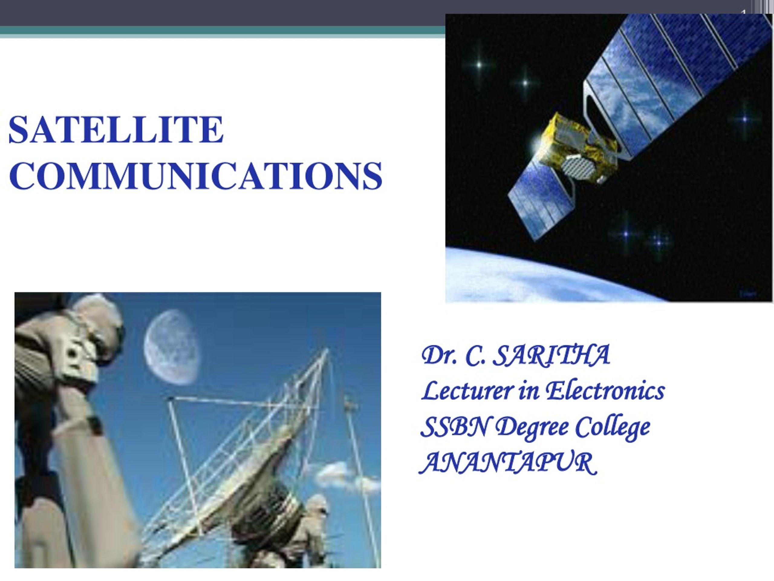 PPT - Insights into Satellite Communications PowerPoint Presentation ...