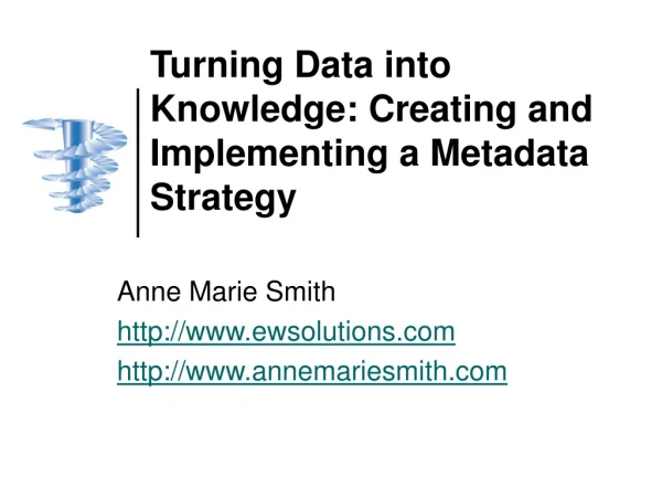 Turning Data into Knowledge: Creating and Implementing a Metadata Strategy