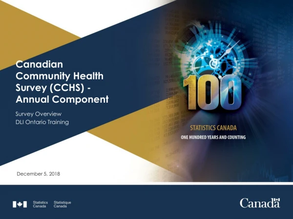 Canadian Community Health  Survey (CCHS) -  Annual Component