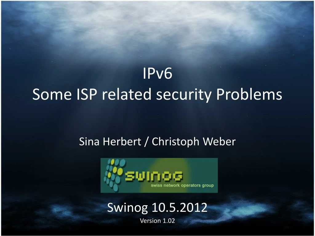 ipv6 some isp related security problems