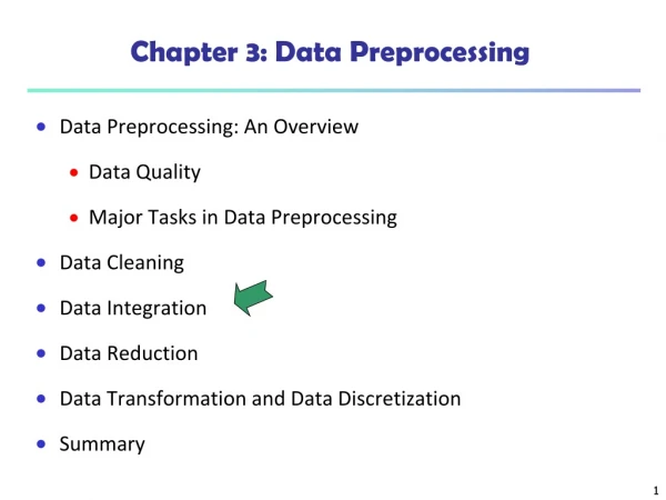 Chapter 3: Data Preprocessing
