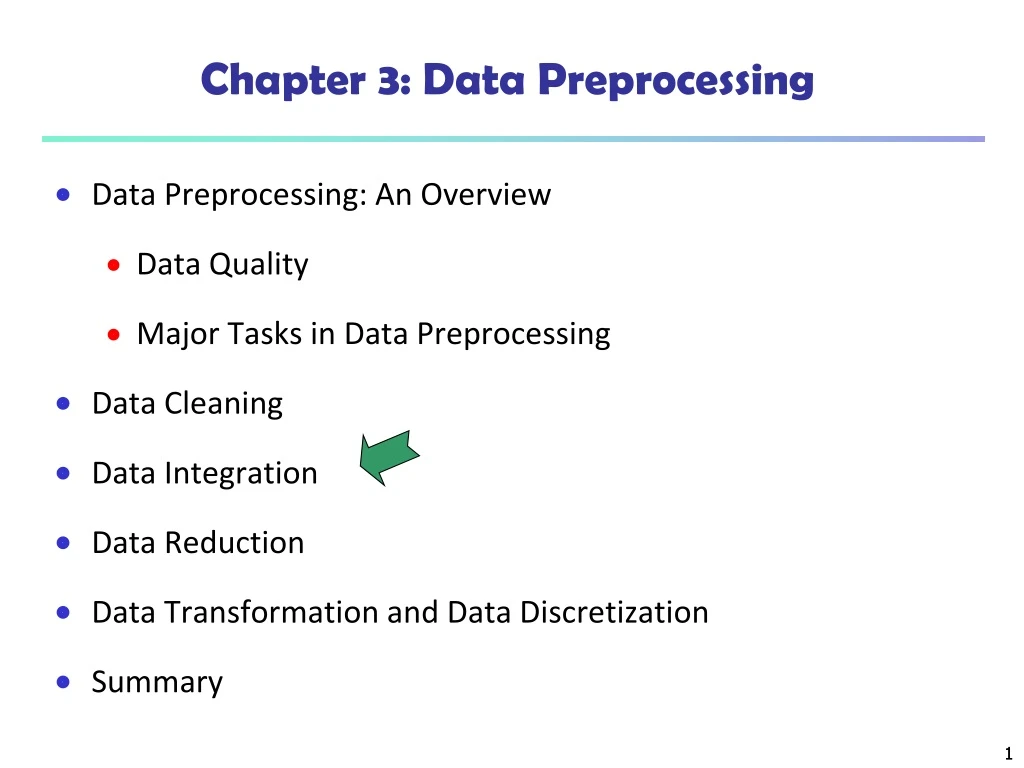 chapter 3 data preprocessing