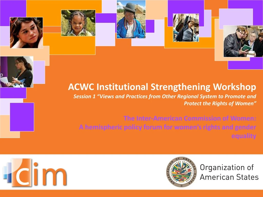 acwc institutional strengthening workshop session
