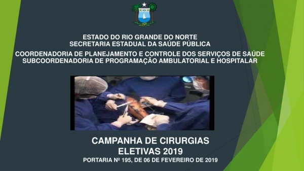 ESTADO DO RIO GRANDE DO NORTE SECRETARIA ESTADUAL DA SAÚDE  PÚBLICA