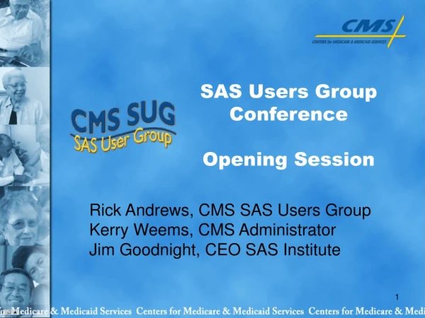 SAS Users Group Conference Opening Session