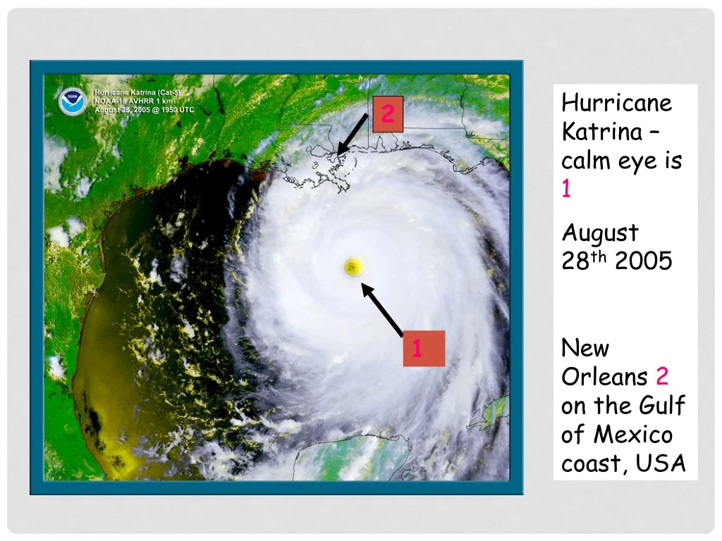 hurricane katrina calm eye is 1 august 28 th 2005