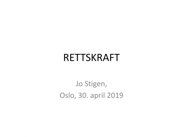 RETTSKRAFT