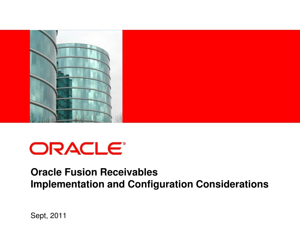 oracle fusion receivables implementation and configuration considerations sept 2011