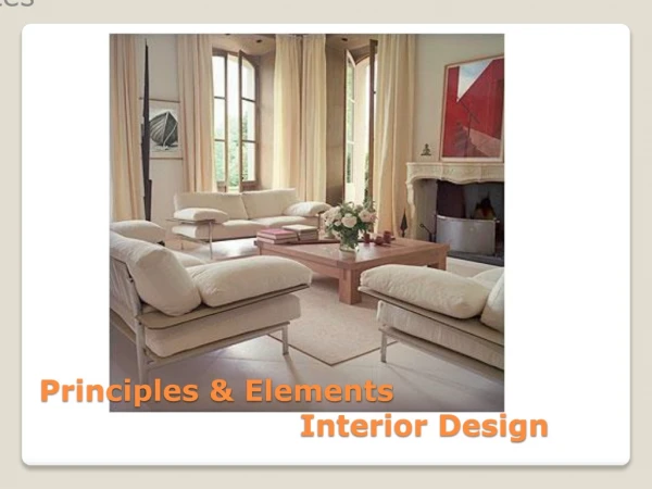 Principles &amp; Elements  Interior  Design
