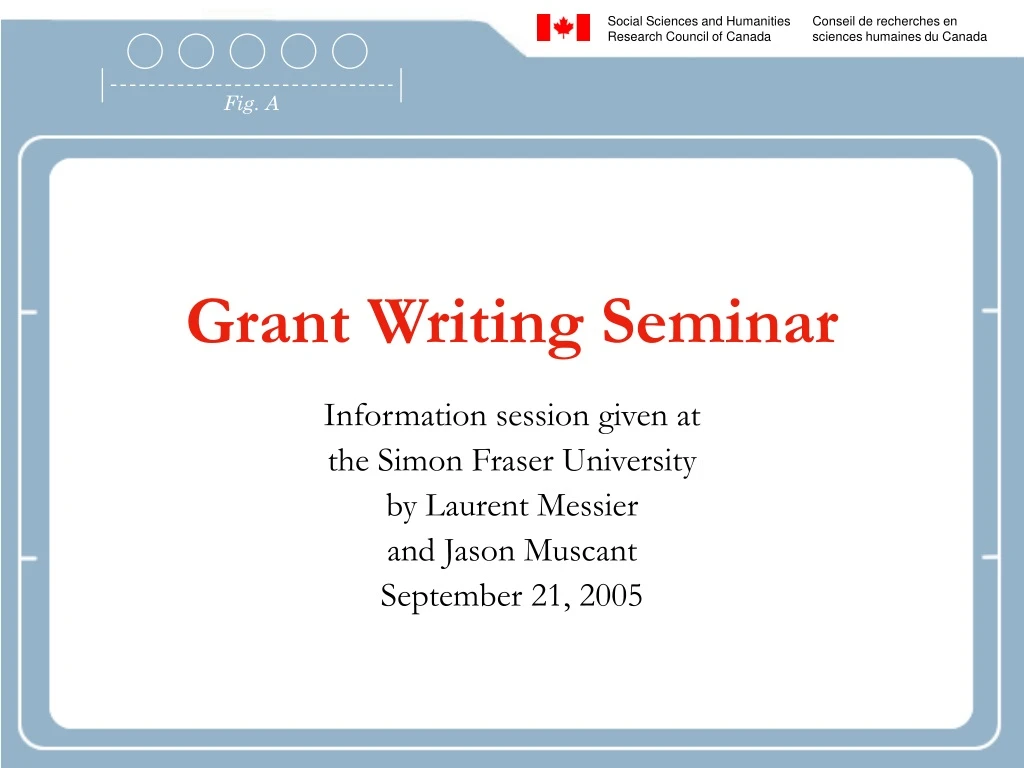 grant writing seminar