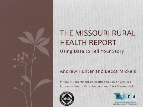The Missouri Rural Health Report