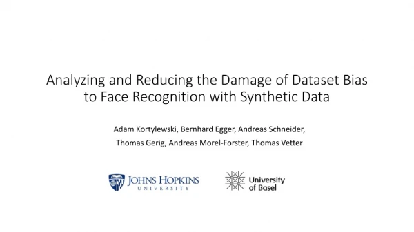 Analyzing and Reducing the Damage of  Dataset Bias  to  Face Recognition  with Synthetic  Data