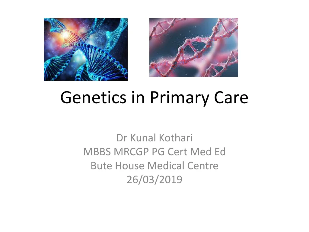 genetics in primary care