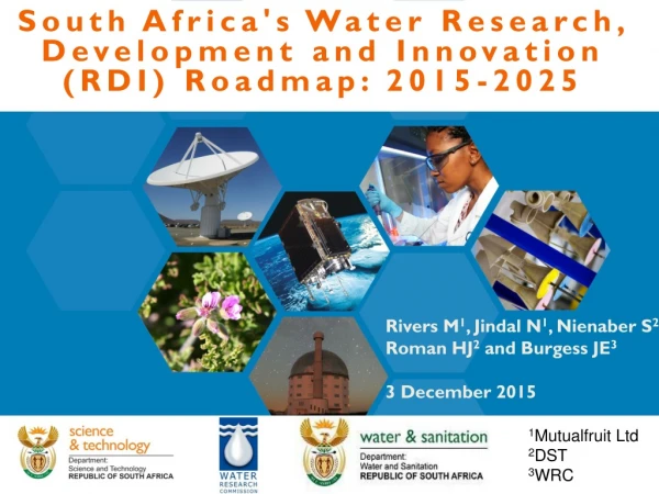 South Africa's Water Research, Development and Innovation (RDI) Roadmap: 2015-2025