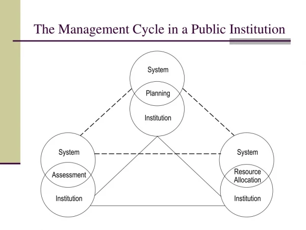 The Management Cycle in a Public Institution