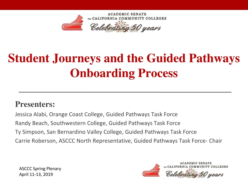 student journeys and the guided pathways onboarding process