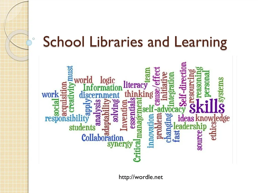 school libraries and learning