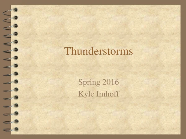 Thunderstorms