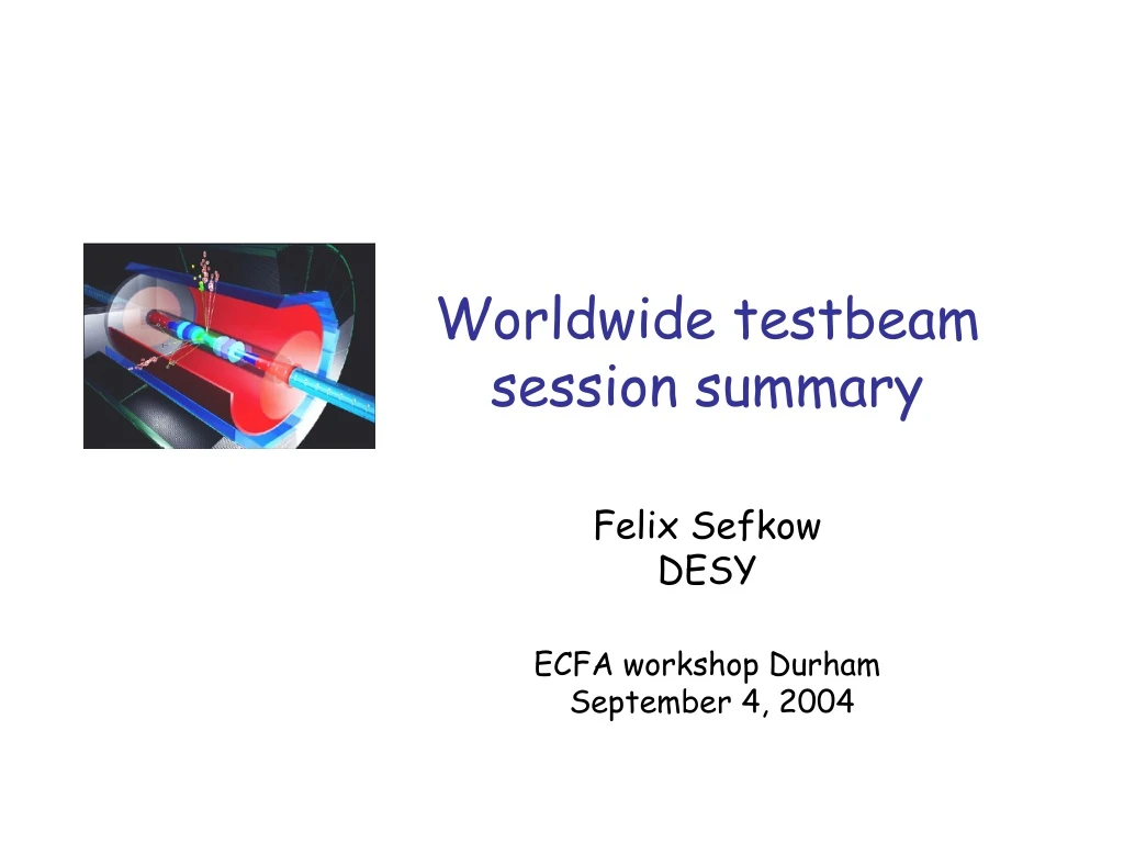 worldwide testbeam session summary