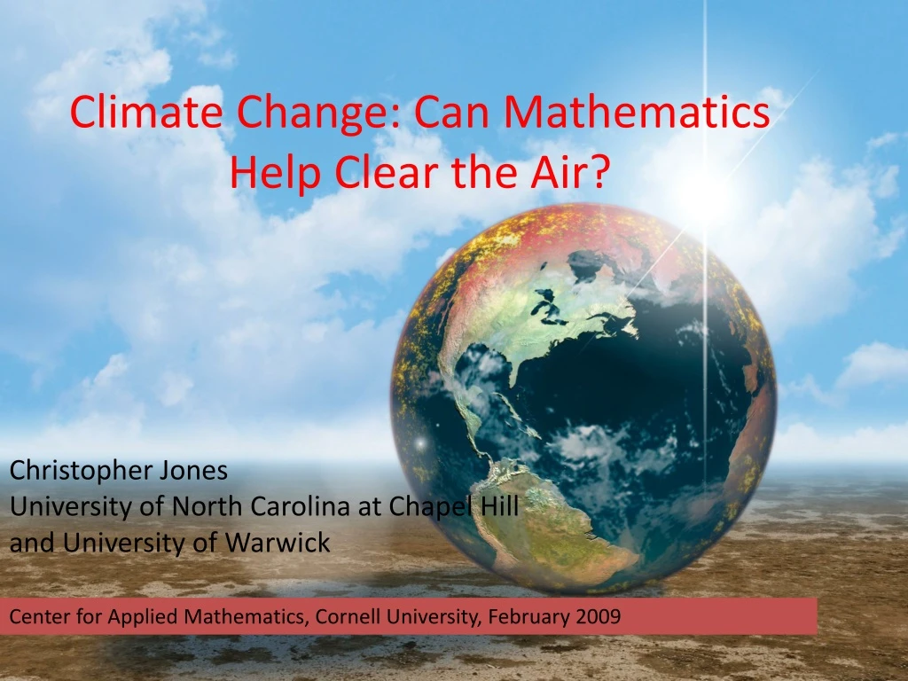 climate change can mathematics help clear the air