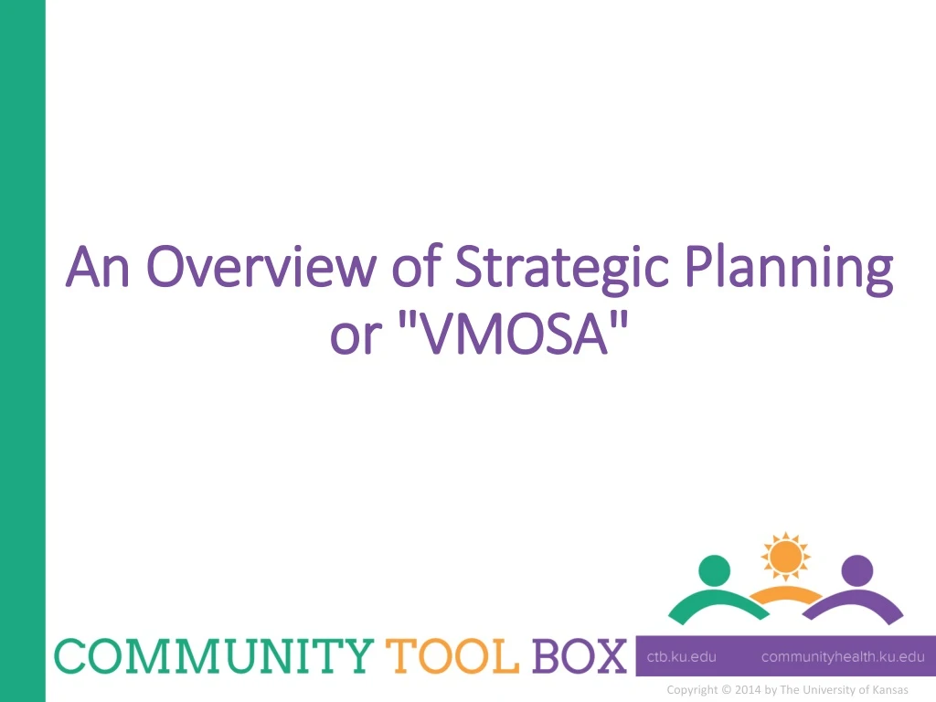an overview of strategic planning or vmosa