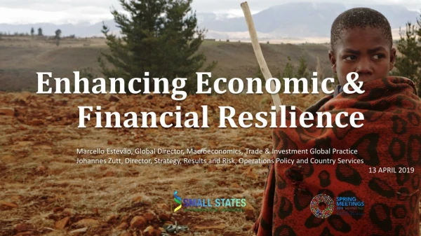 Enhancing Economic &amp;  Financial Resilience