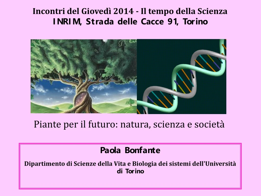 incontri del gioved 2014 il tempo della scienza