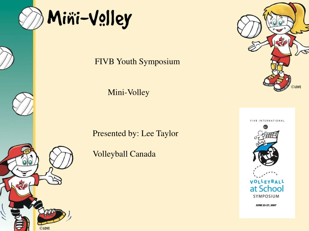 fivb youth symposium mini volley presented