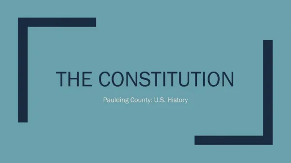 The Constitution