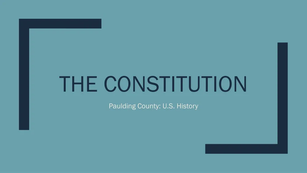 the constitution