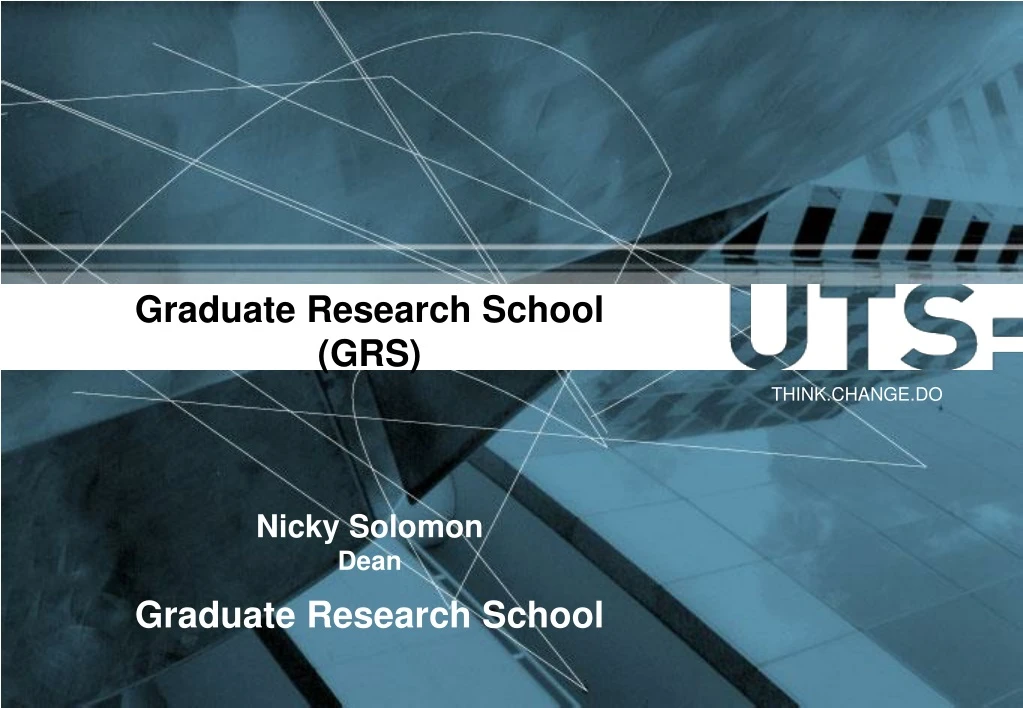 graduate research school grs nicky solomon dean
