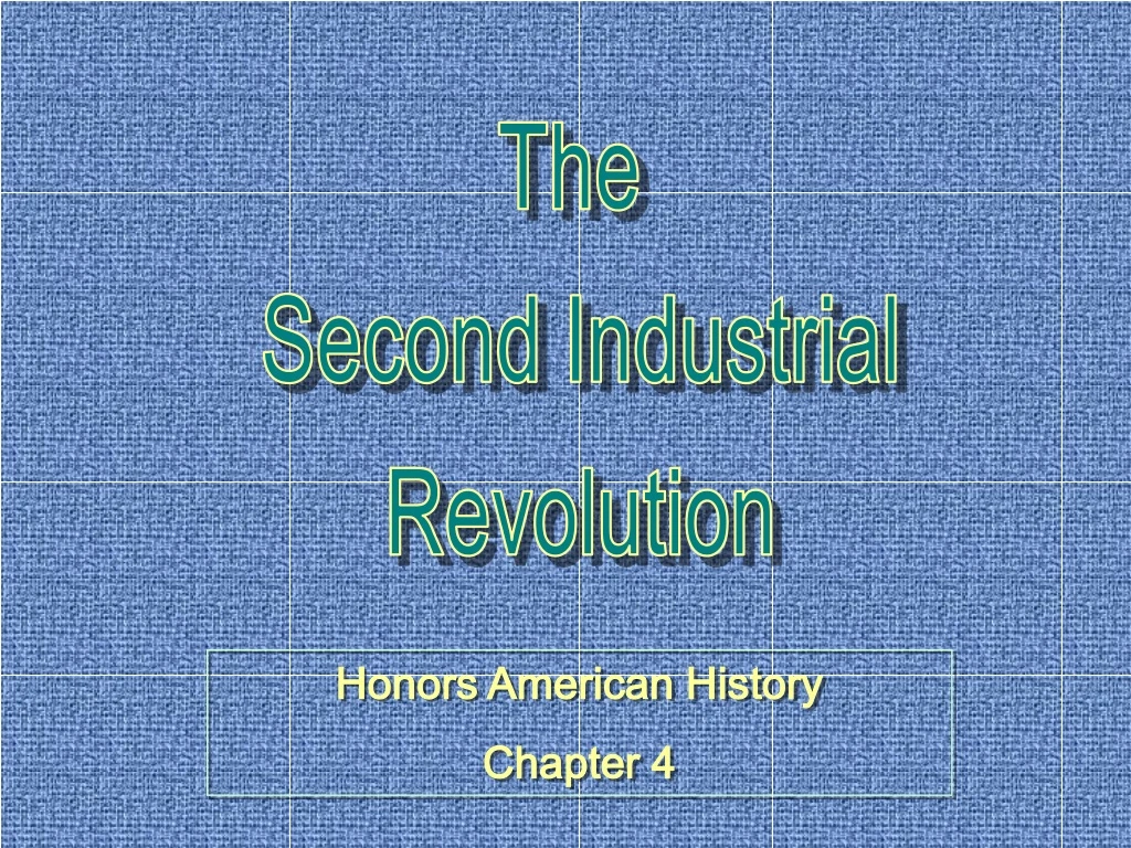 the second industrial revolution