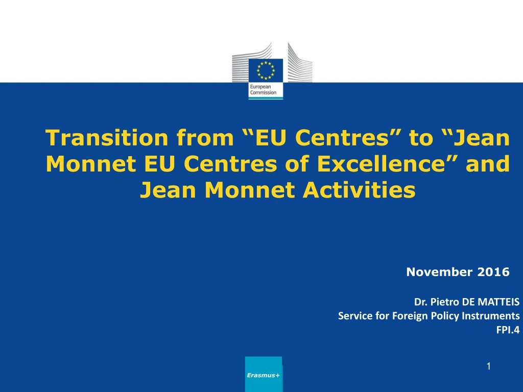 transition from eu centres to jean monnet