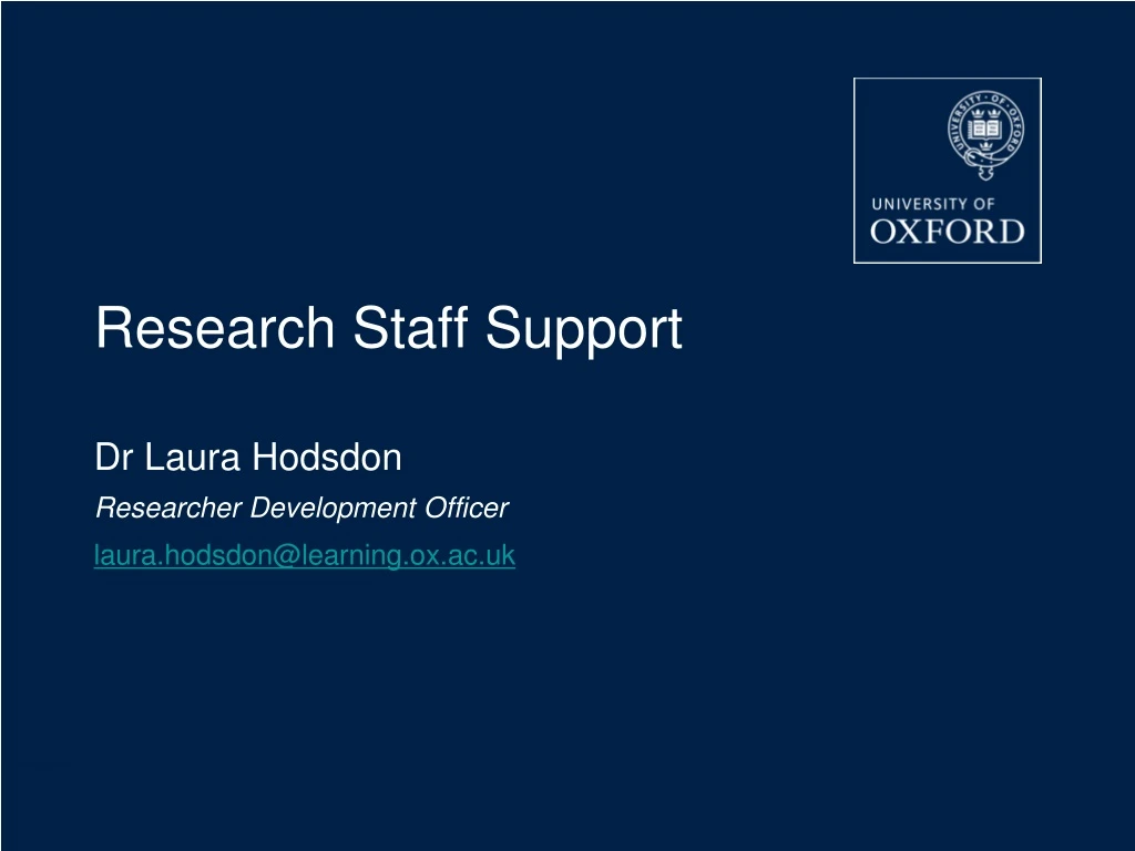 research staff support