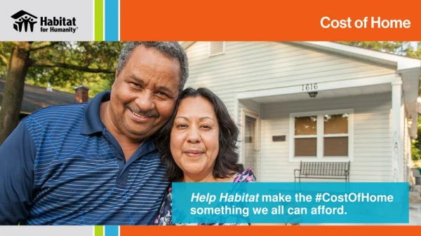 Help Habitat  make the # CostOfHome  something we all can afford.