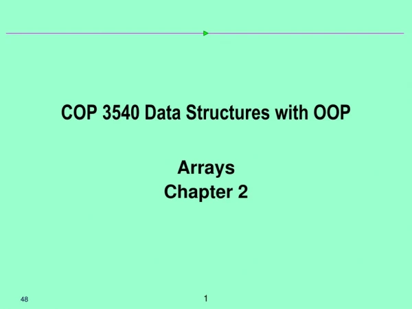 COP 3540 Data Structures with OOP