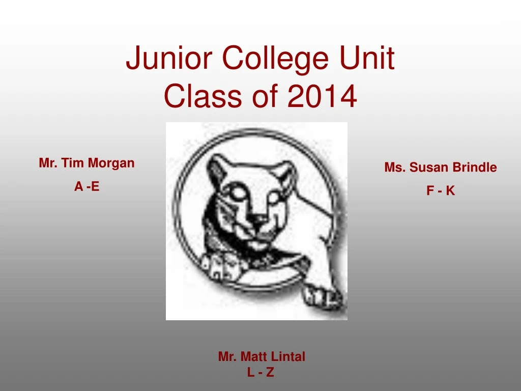 junior college unit class of 2014