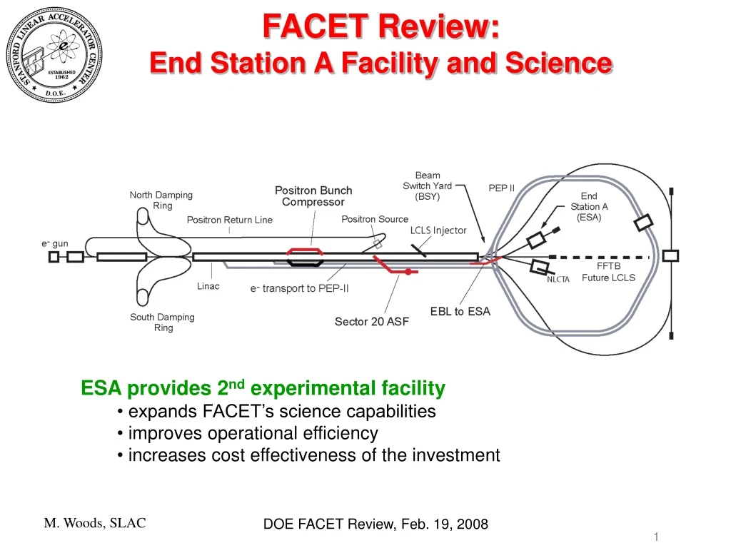 facet review end station a facility and science