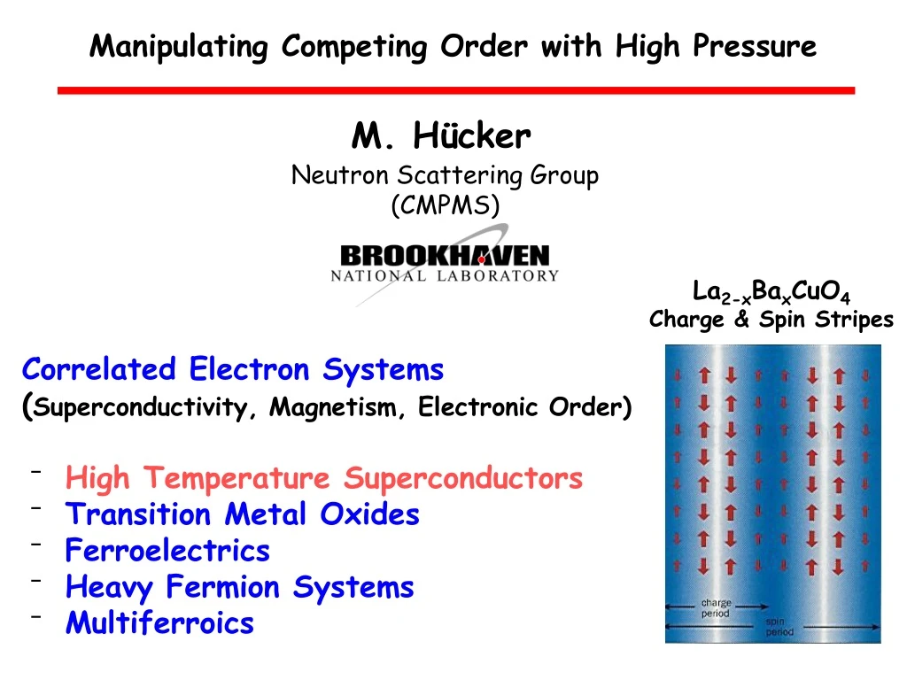 manipulating competing order with high pressure