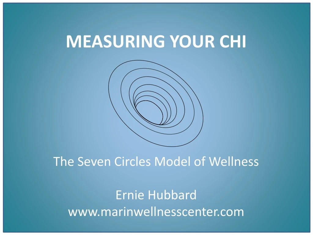 measuring your chi the seven circles model