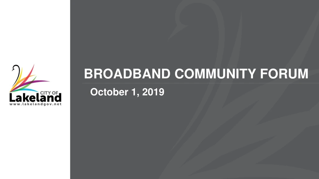 broadband community forum