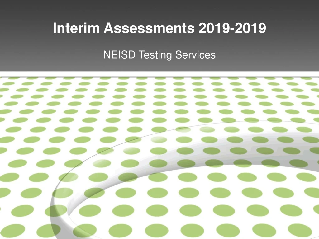 interim assessments 2019 2019