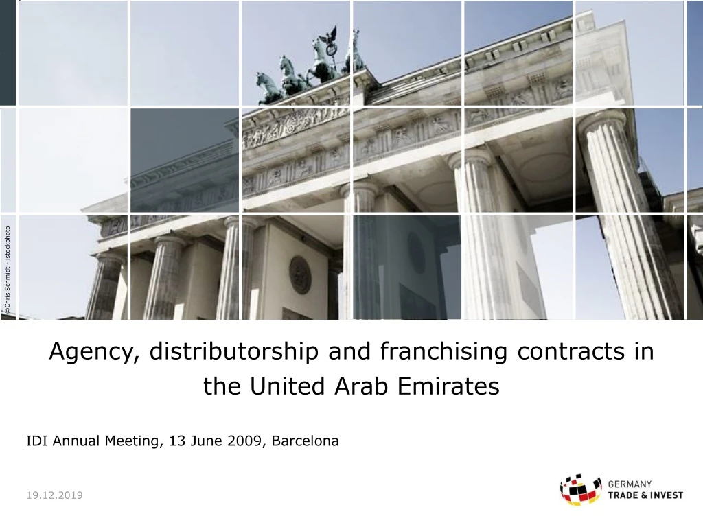 agency distributorship and franchising contracts in the united arab emirates