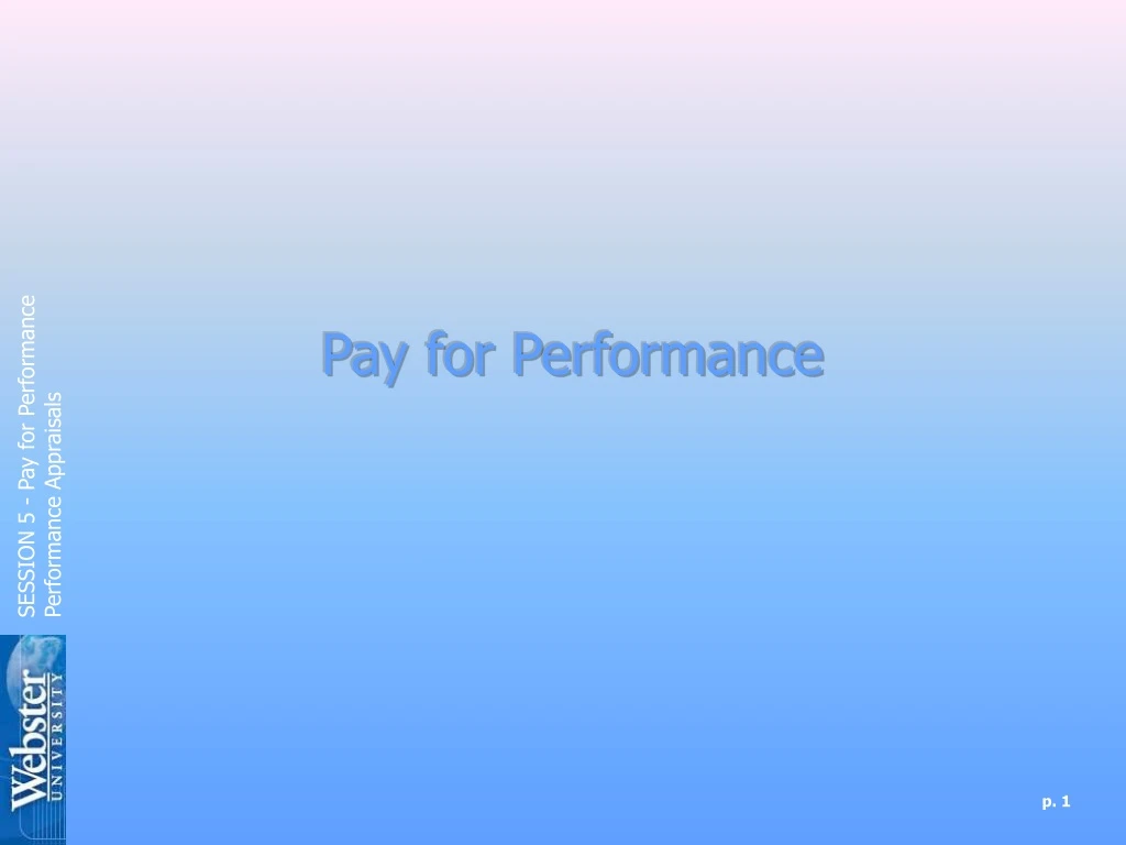 pay for performance