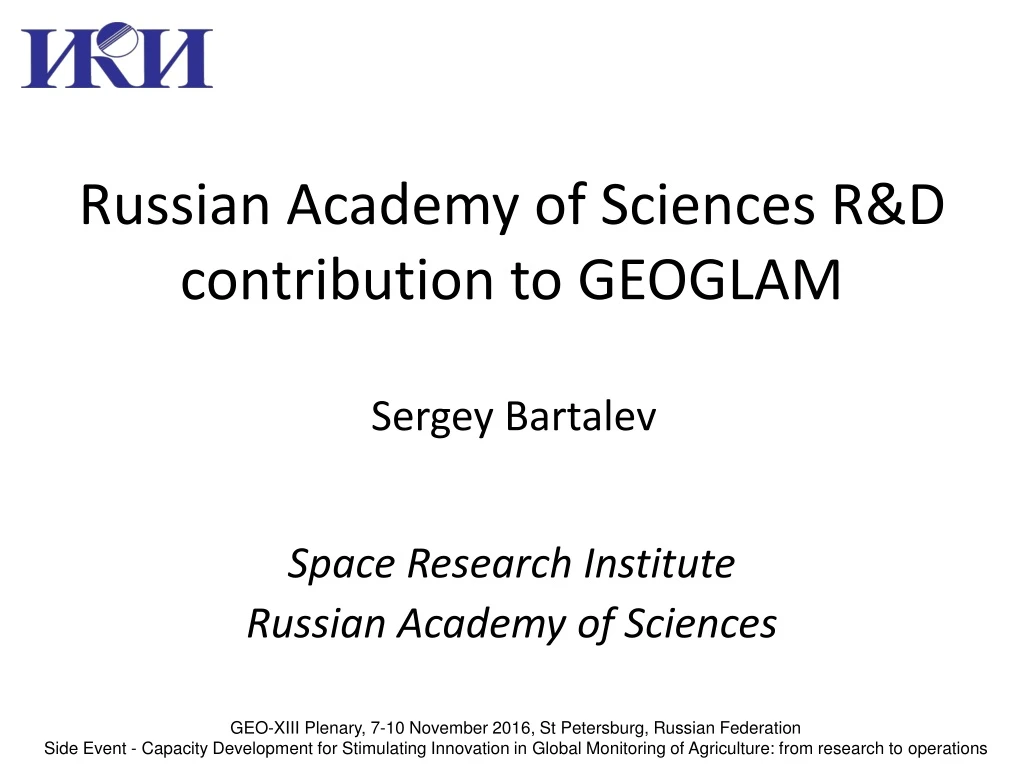 russian academy of sciences r d contribution
