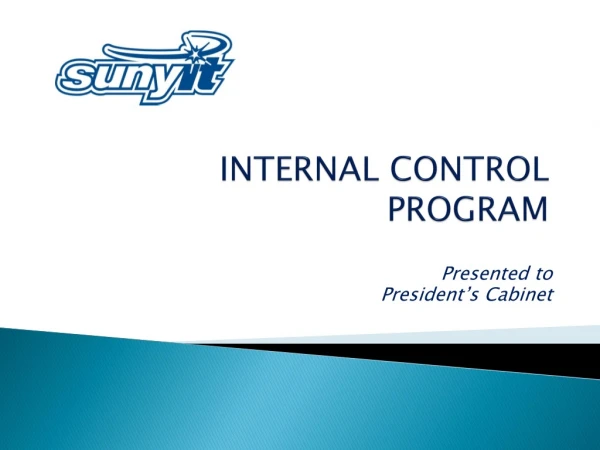 INTERNAL CONTROL PROGRAM
