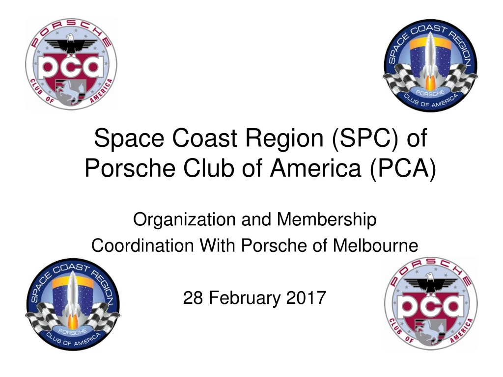 space coast region spc of porsche club of america pca