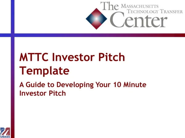 MTTC Investor Pitch Template