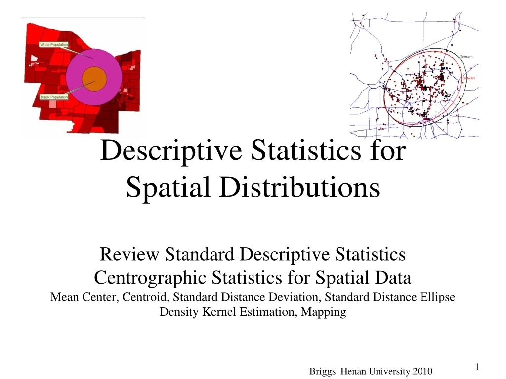 descriptive statistics for spatial distributions