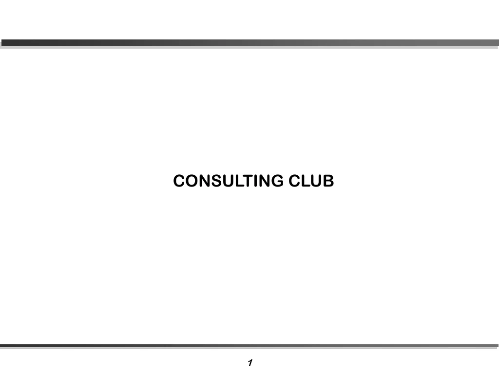 consulting club